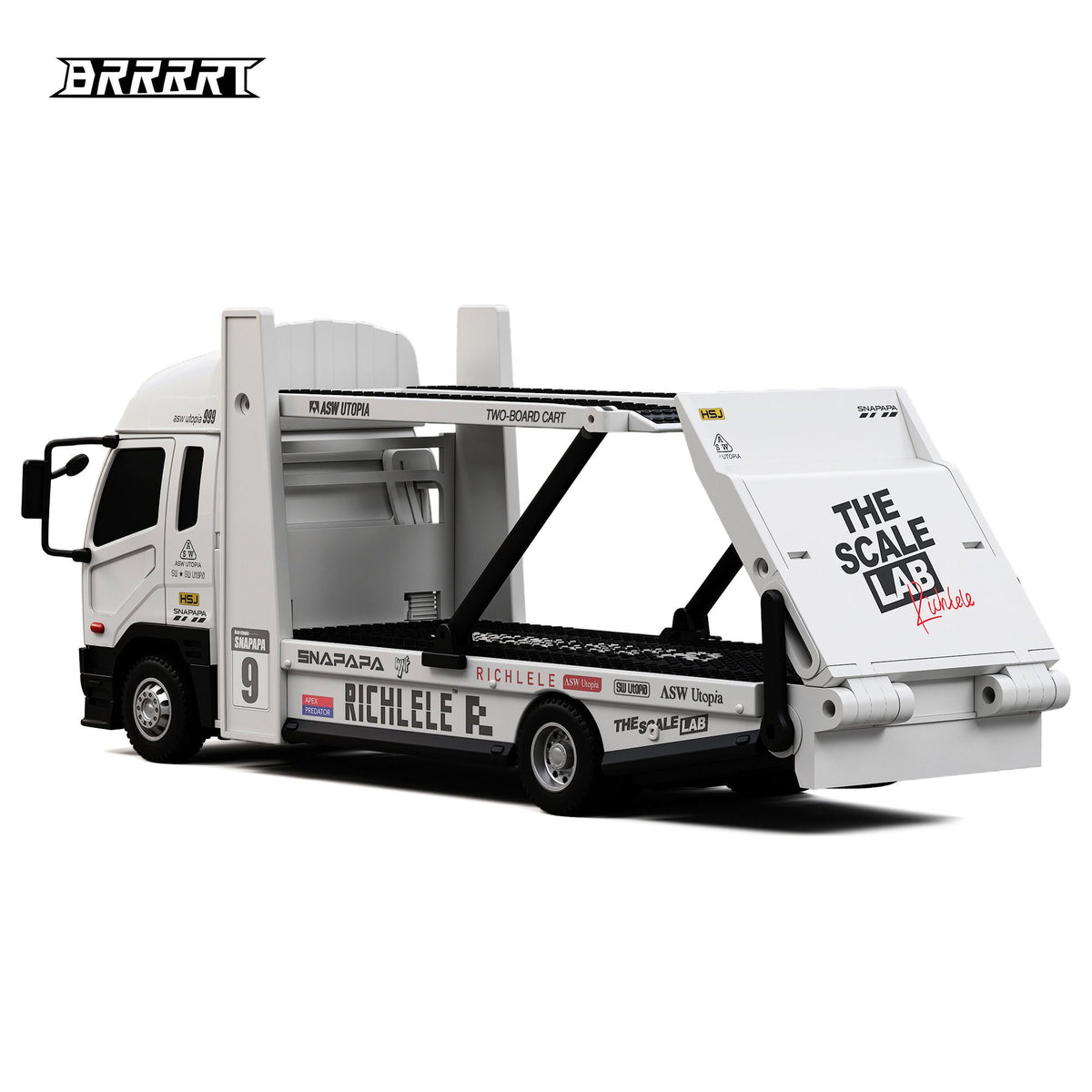 1/64 Scale Double-Deck RC Car Carrier Truck -BRRRRT