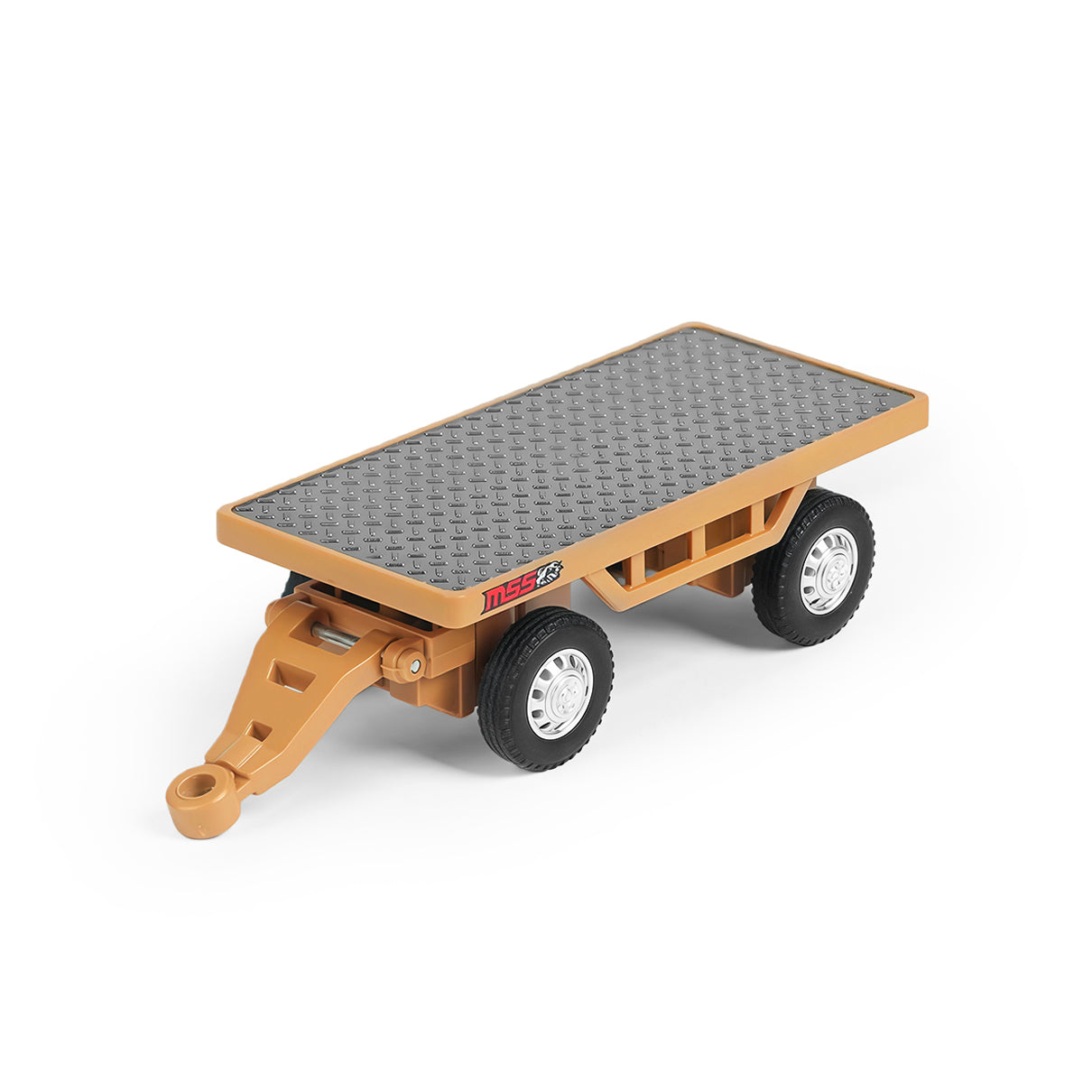 4-Rad-Transport-Flachbettanhänger mit strukturierter Plattform für Mini-RC-Gabelstapler-BRRRRT