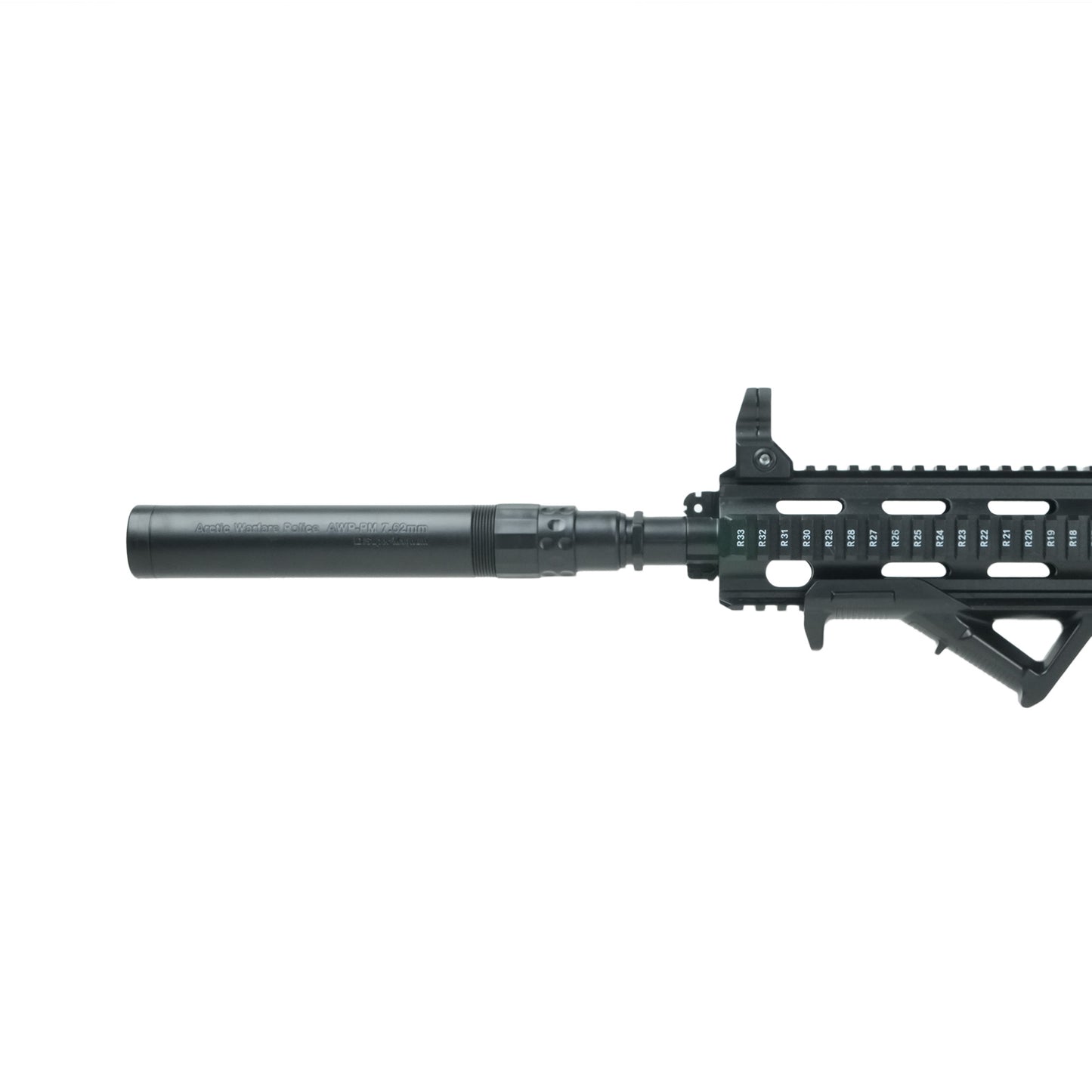 HK416 Gel Blaster Flashlight Laser Combo Night Game Visibility - BRRRRT