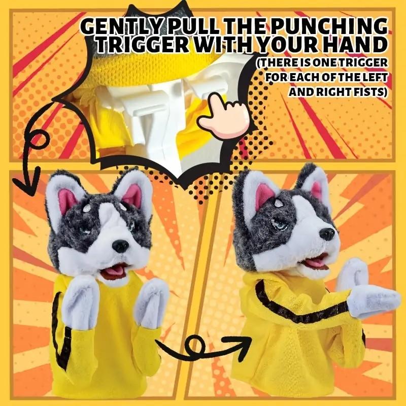 BRRRRT Kung Fu Husky Boxing Hand Puppet with Sounds and Action