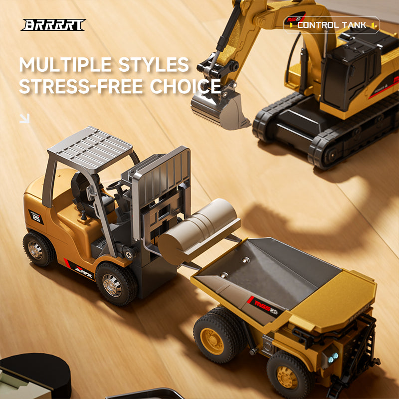 Mini Excavator and Dump Truck - Precision Control Small-Scale Engineering Vehicles - BRRRRT