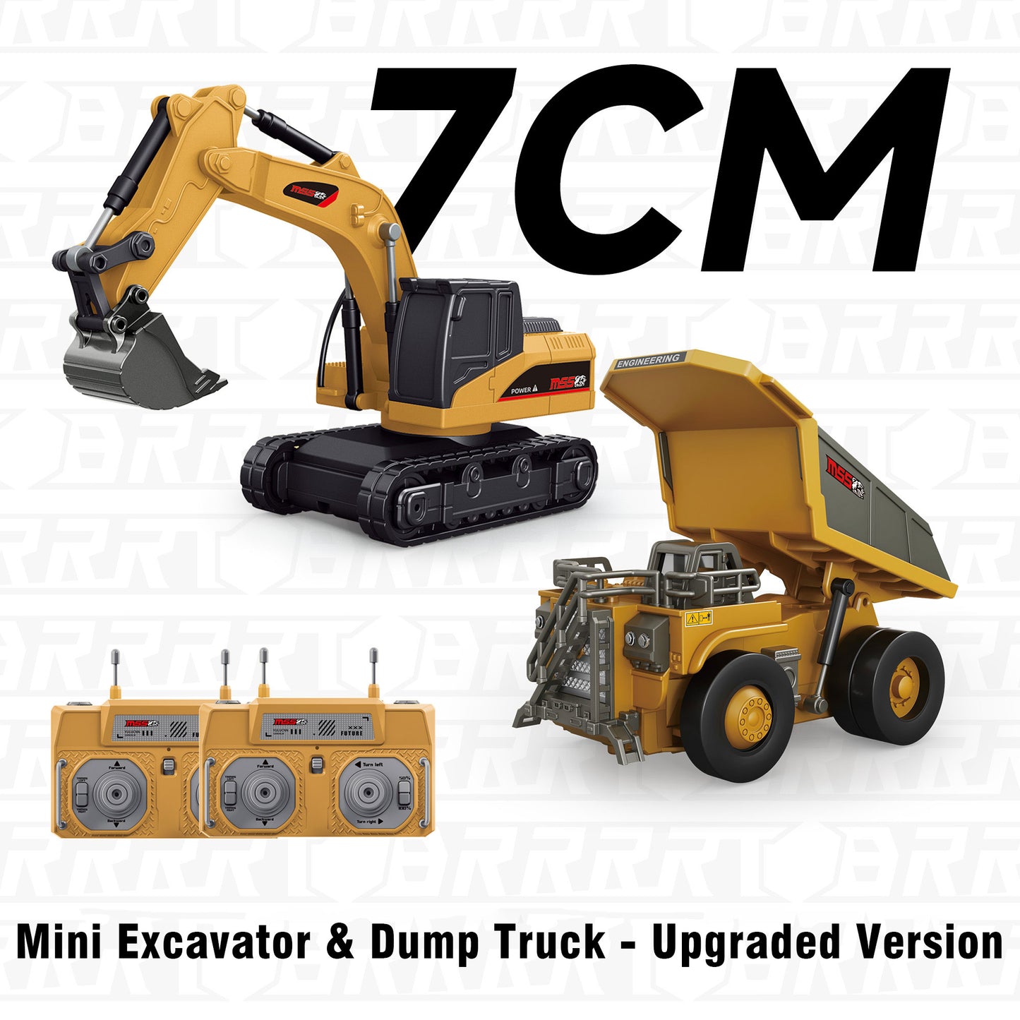Mini Excavator Forklift Dump Truck - Small-Scale Remote-Control Vehicles - BRRRRT