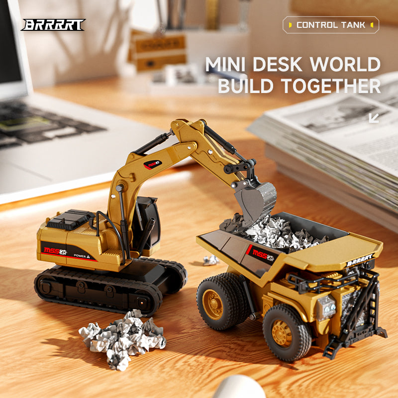 Mini Excavator Forklift Dump Truck - Remote-Control Small-Scale Vehicles - BRRRT