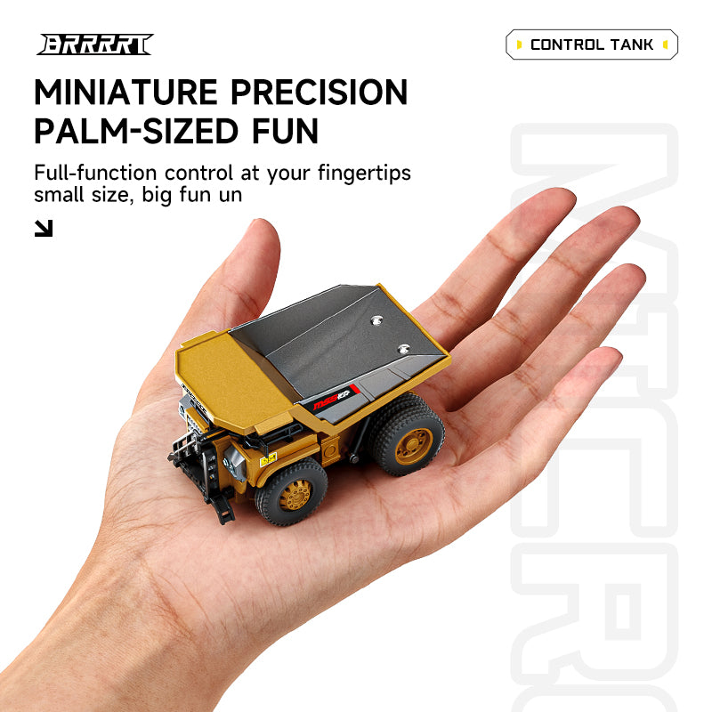 Mini Remote-Controlled Dump Truck - Palm-Sized Precision Control - BRRRRT