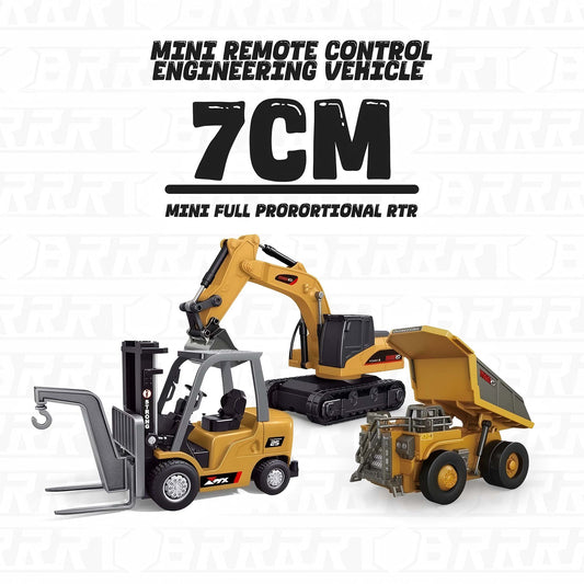 Mini Remote Control Excavator Dump Truck Forklift - Small-Scale Precision Manipulation - BRRRRT