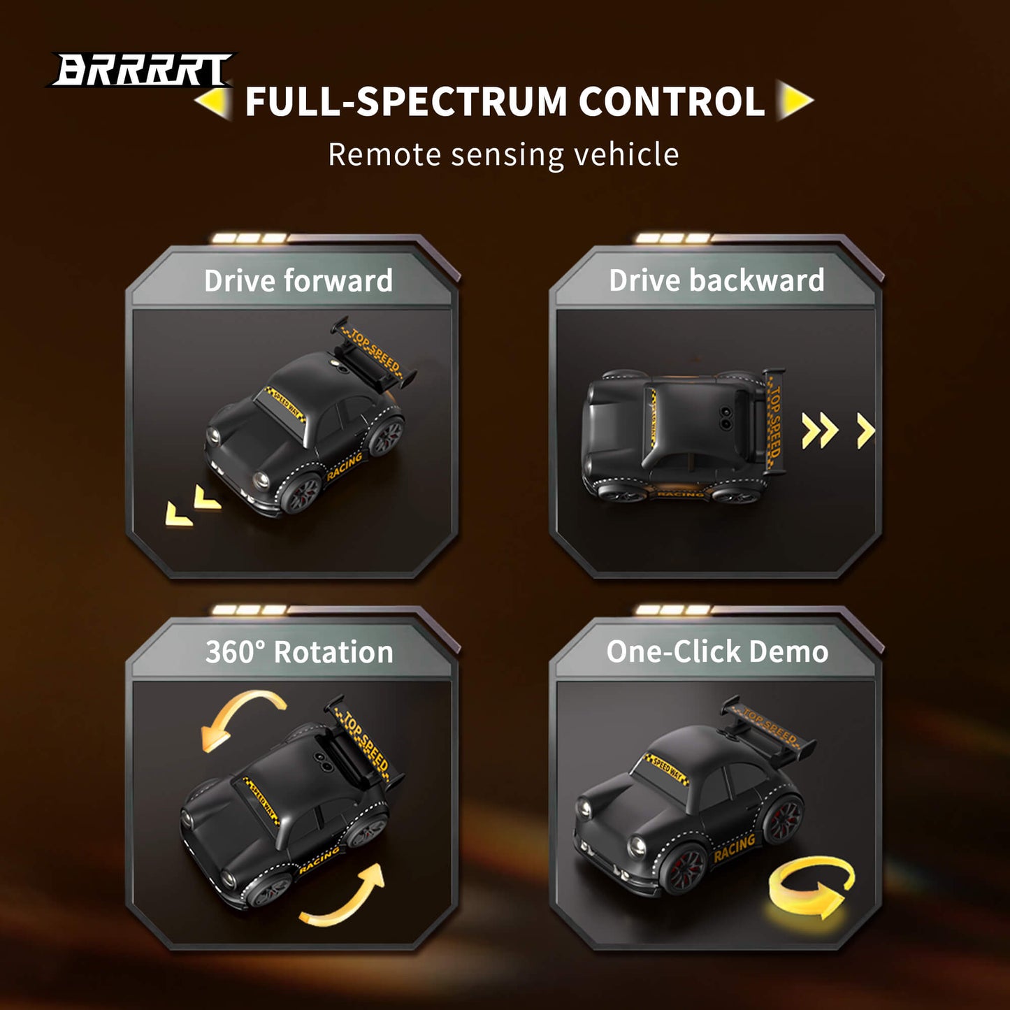 Mini Smart Drift Car with Auto-Presentation Drift Technology - One-Click Demo -BRRRRT
