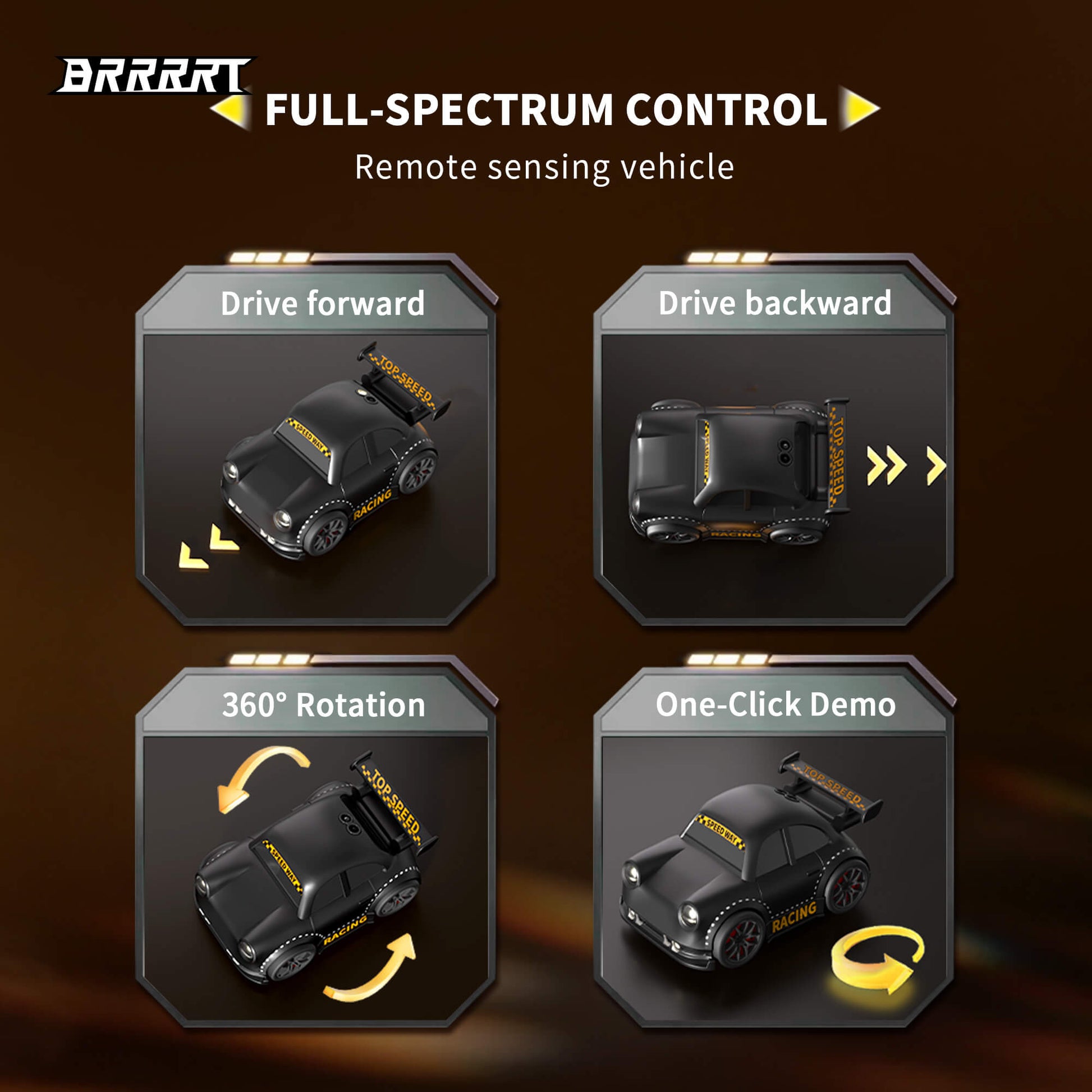 Mini Smart Drift Car with Auto-Presentation Drift Technology - One-Click Demo -BRRRRT