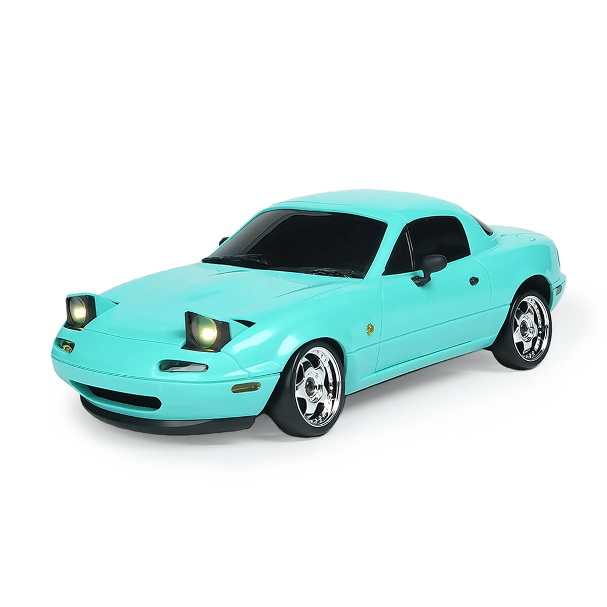 RC Car Drift RTR Side View with Chrome Wheels – BRRRRT