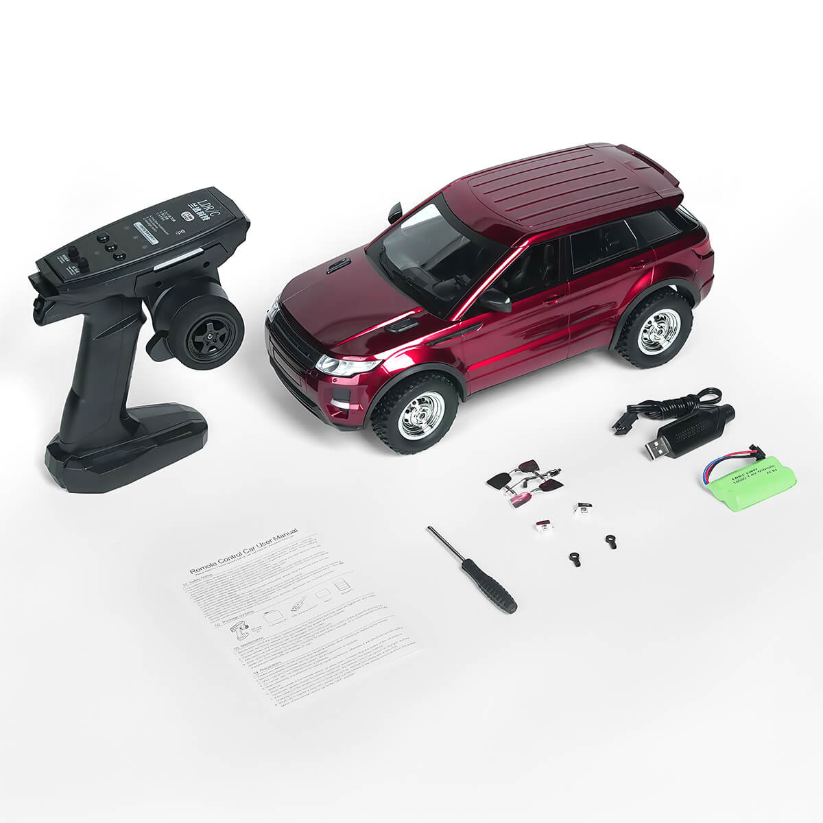 RC Rock Crawler 1/14 Scale 4WD Off-Road Car Box Contents - BRRRRT