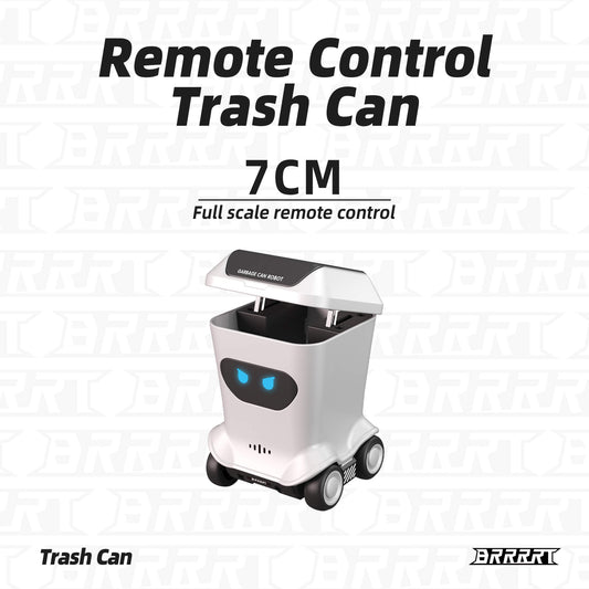 Mini RC Trash Can 7CM Full-Scale with Remote Control - Compact Fun -BRRRRT