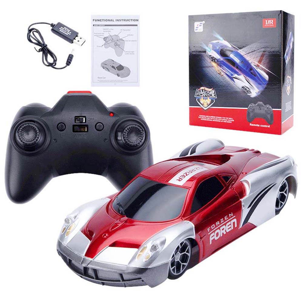 Red Wall Climbing Car