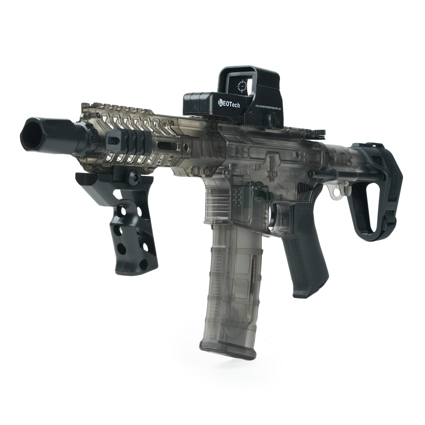 SLR Gel Blaster Flat Lay Clear Rifle Showcase - BRRRRT