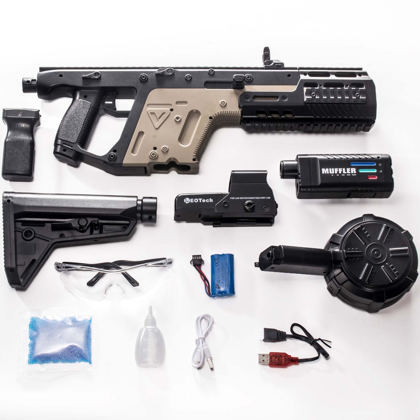 Vector Gel Blaster Including-BRRRRT
