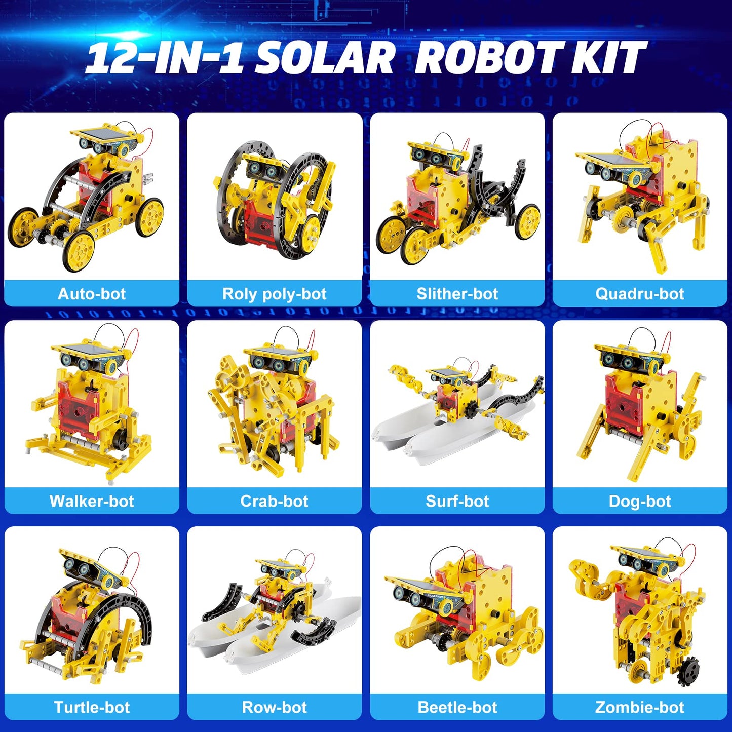 Hot Bee STEM Solar Robot Toys