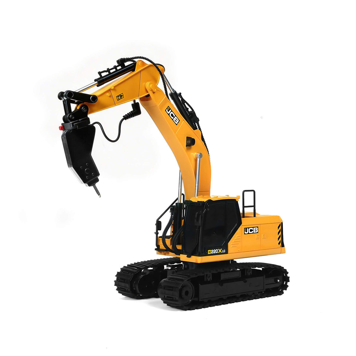 JCB Remote-Controlled Excavator Toy with 3 Interchangeable Attachments - BRRRRT - BRRRRT