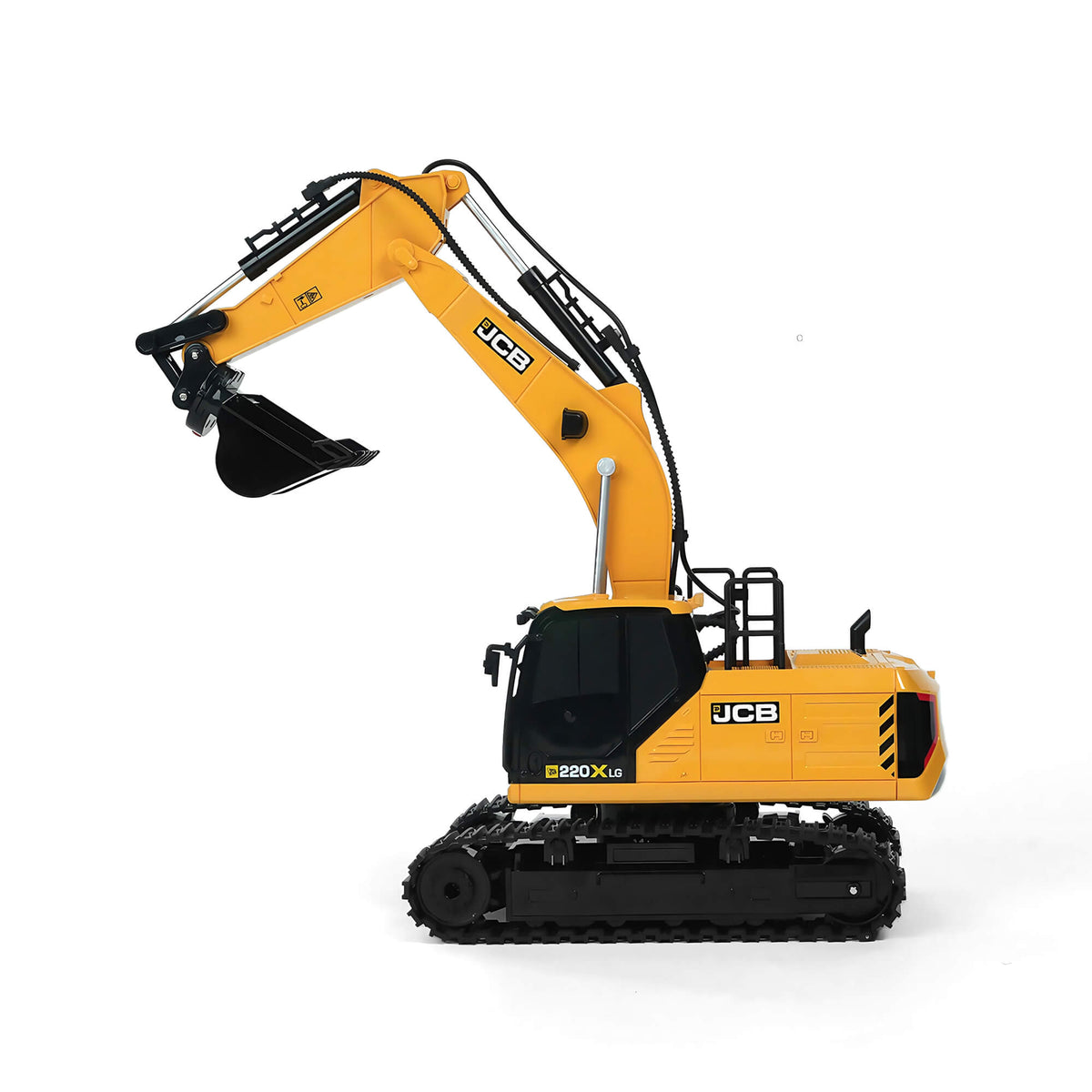 Remote-Controlled Excavator Toy with 3 Interchangeable Attachments - BRRRRT