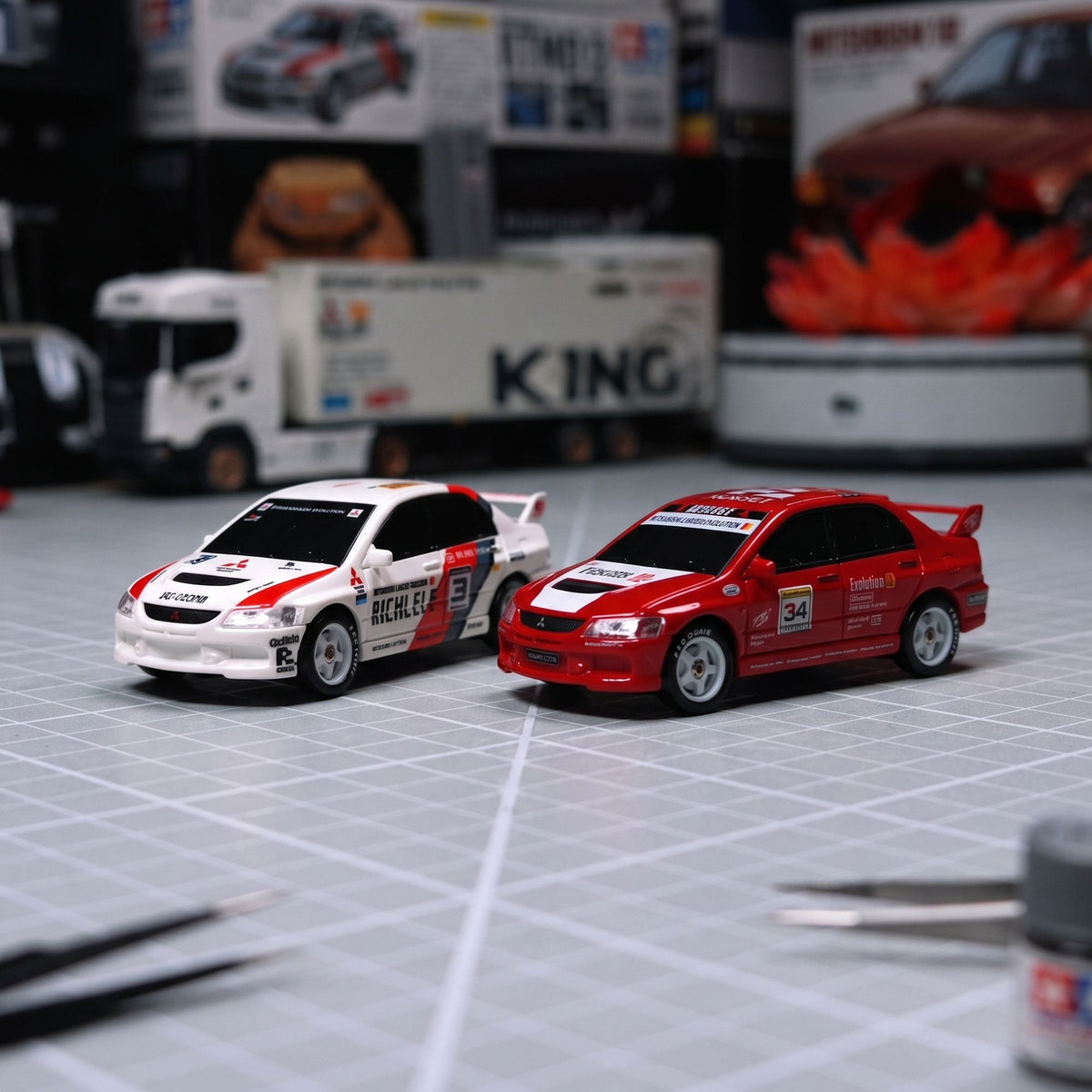 Licensed 1:64 Mitsubishi Lancer Evolution IX WRC RC Drift Car