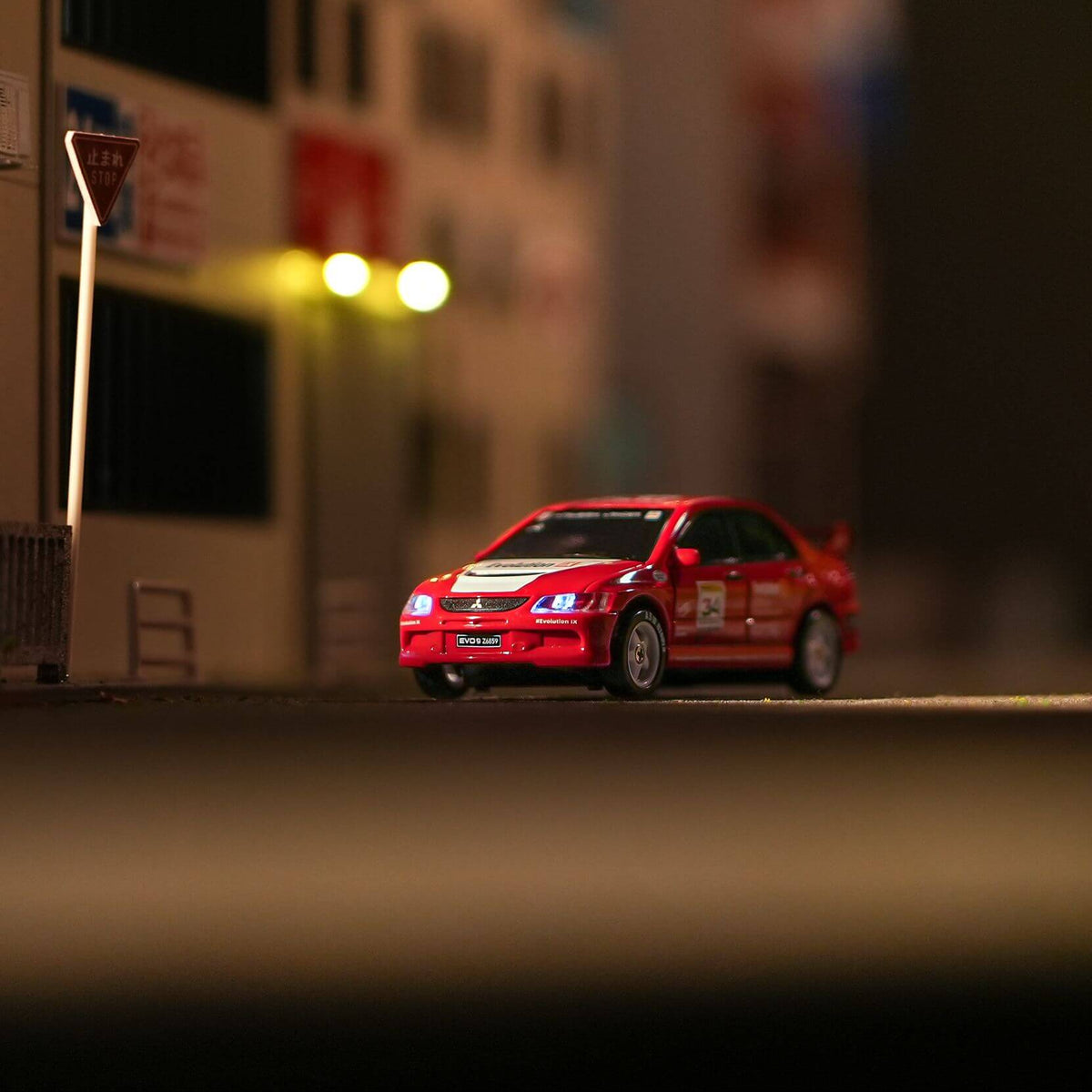Licensed 1:64 Mitsubishi Lancer Evolution IX WRC RC Drift Car