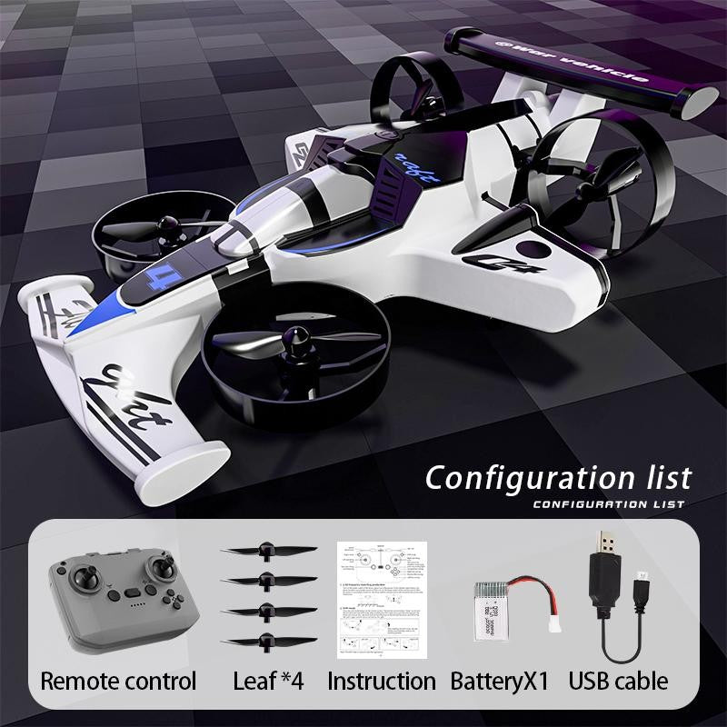 Fernsteuerbares fliegendes Auto und Drift-Auto 2-in-1, Konfigurationsliste mit Fernbedienung - BRRRRT