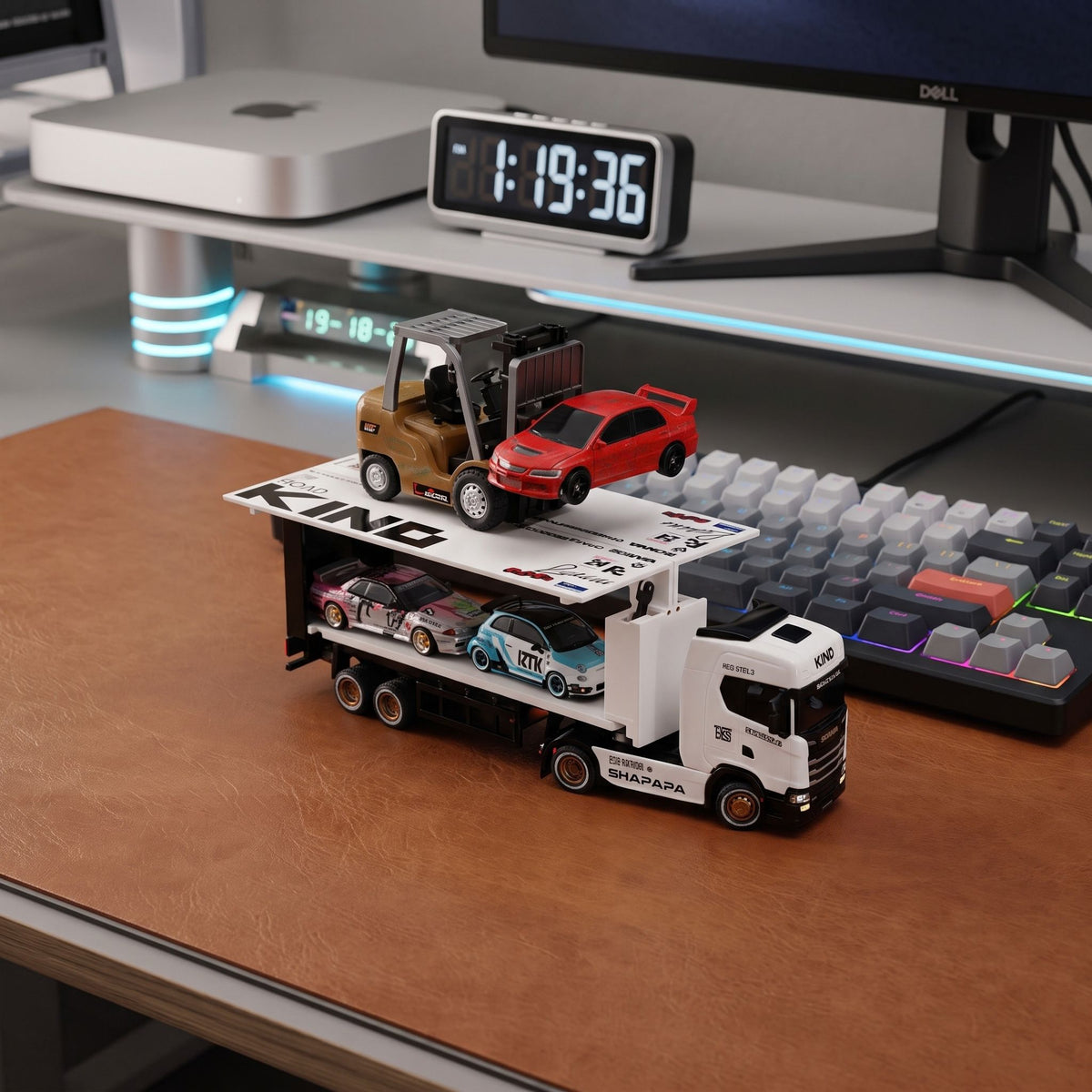 Scania 730S Licensed 1/64 RC Drift Container Truck