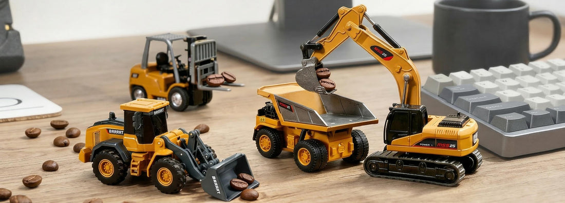 Mini RC Construction Vehicles: 1/64 Desktop Guide