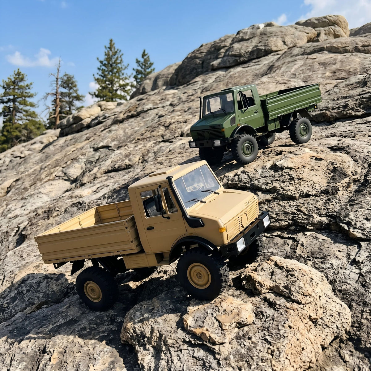 RC Rock Crawler 1/12 Scale Military Off-Road Truck -BRRRRT