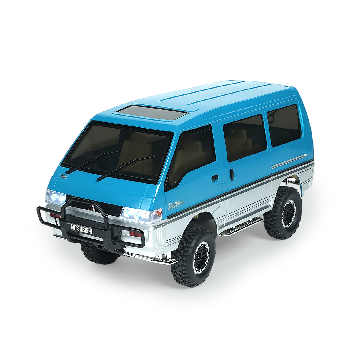 Mitsubishi Delica 1/12 Scale RC Car Dual-Speed Performance Top View with Rugged Body Design - BRRRRT