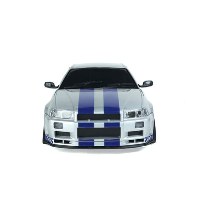 1/18 RC Drift Car RWD Gyro Stabilized Alloy Shell Front View - High-Speed Drifting -BRRRRT
