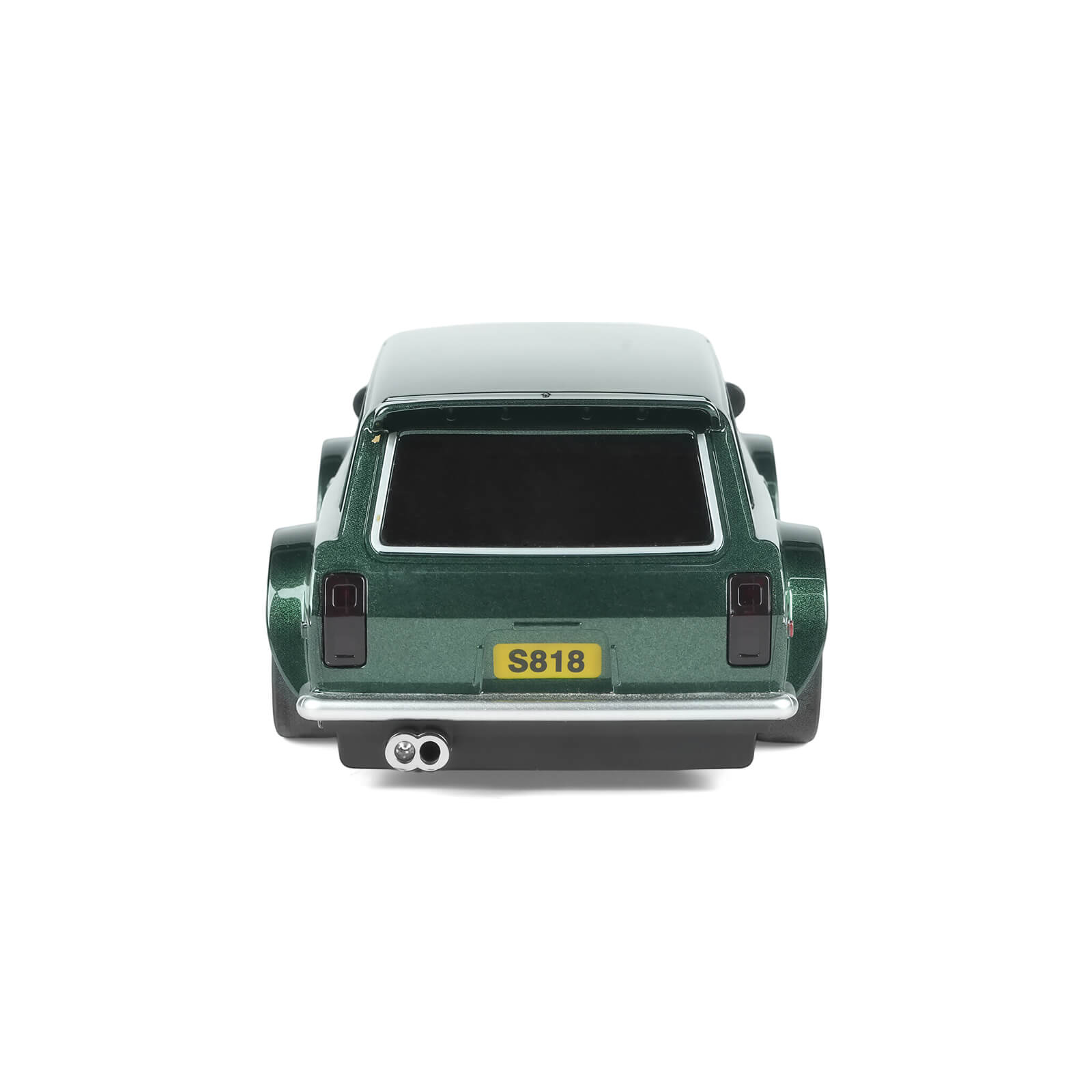 1/24 RC drift car 4WD rear view showing body design and structure on white background – BRRRRT