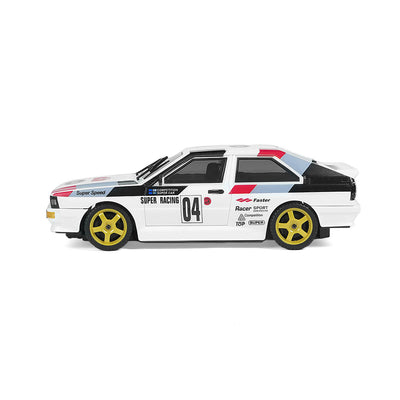1/28 4WD Drift RC Car Pro Side View With Race Graphics Yellow Wheels -BRRRRT