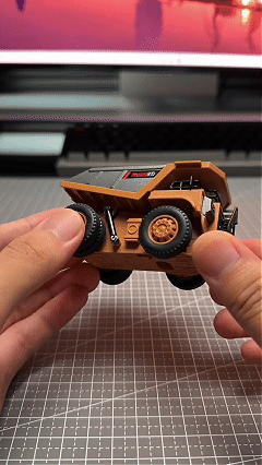 Customer using BO 1/64 Mini RC Dump Truck