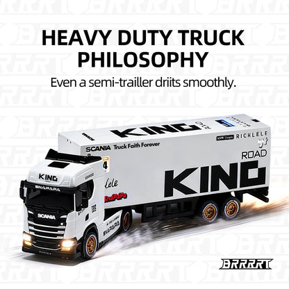 Scania 730S Licensed 1/64 RC Drift Container Truck