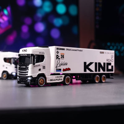 Scania 730S Licensed 1/64 RC Drift Container Truck