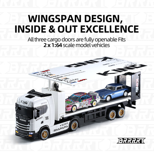 Scania 730S Licensed 1/64 RC Drift Container Truck