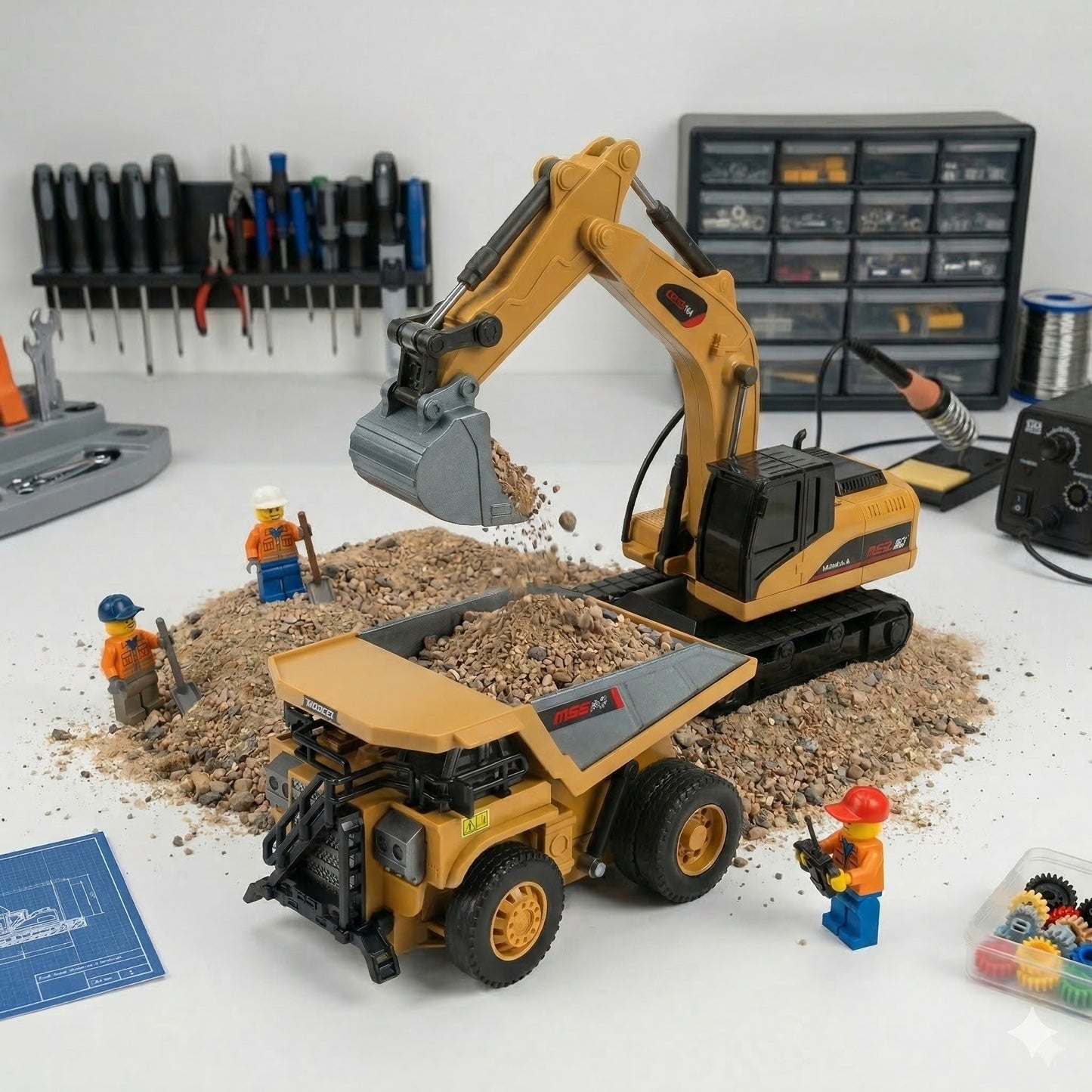 BRRRRT 1/64 Remote Control Mini Excavator
