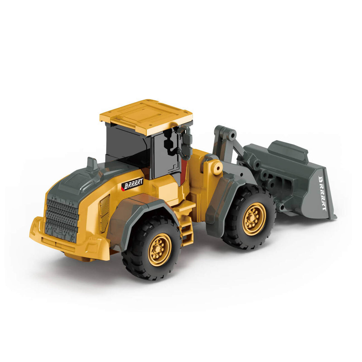 alt
Rückansicht des BRRRRT RC Mini-Bulldozers im Maßstab 1/64, die perfekte Ergänzung für Ihre Desktop-Baufahrzeugflotte