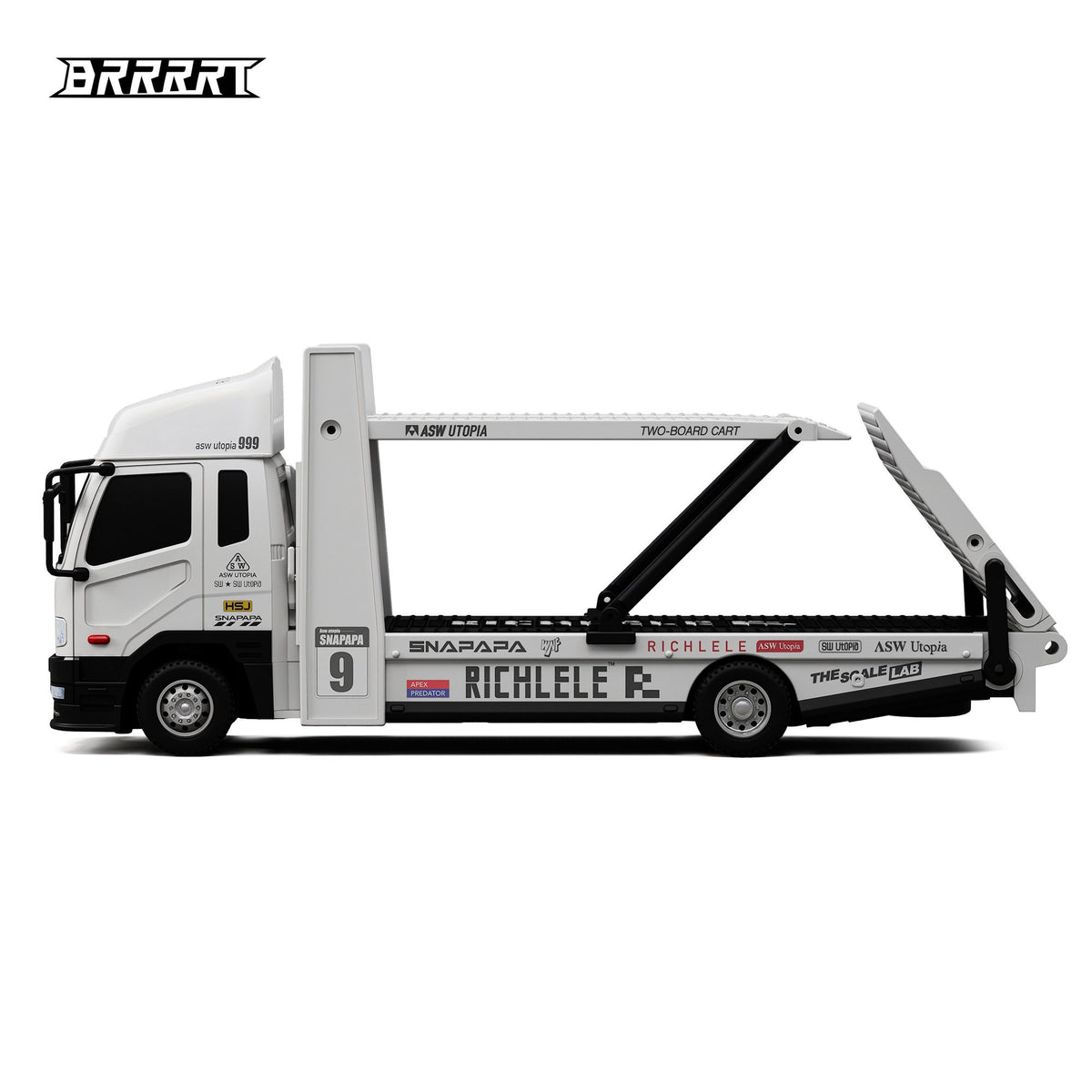 1/64 Scale Double-Deck RC Car Carrier Truck -BRRRRT