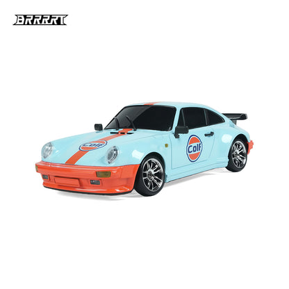 1/18 RWD RC Drift Car with Light Blue Racing Body and Metal Design - BRRRRT