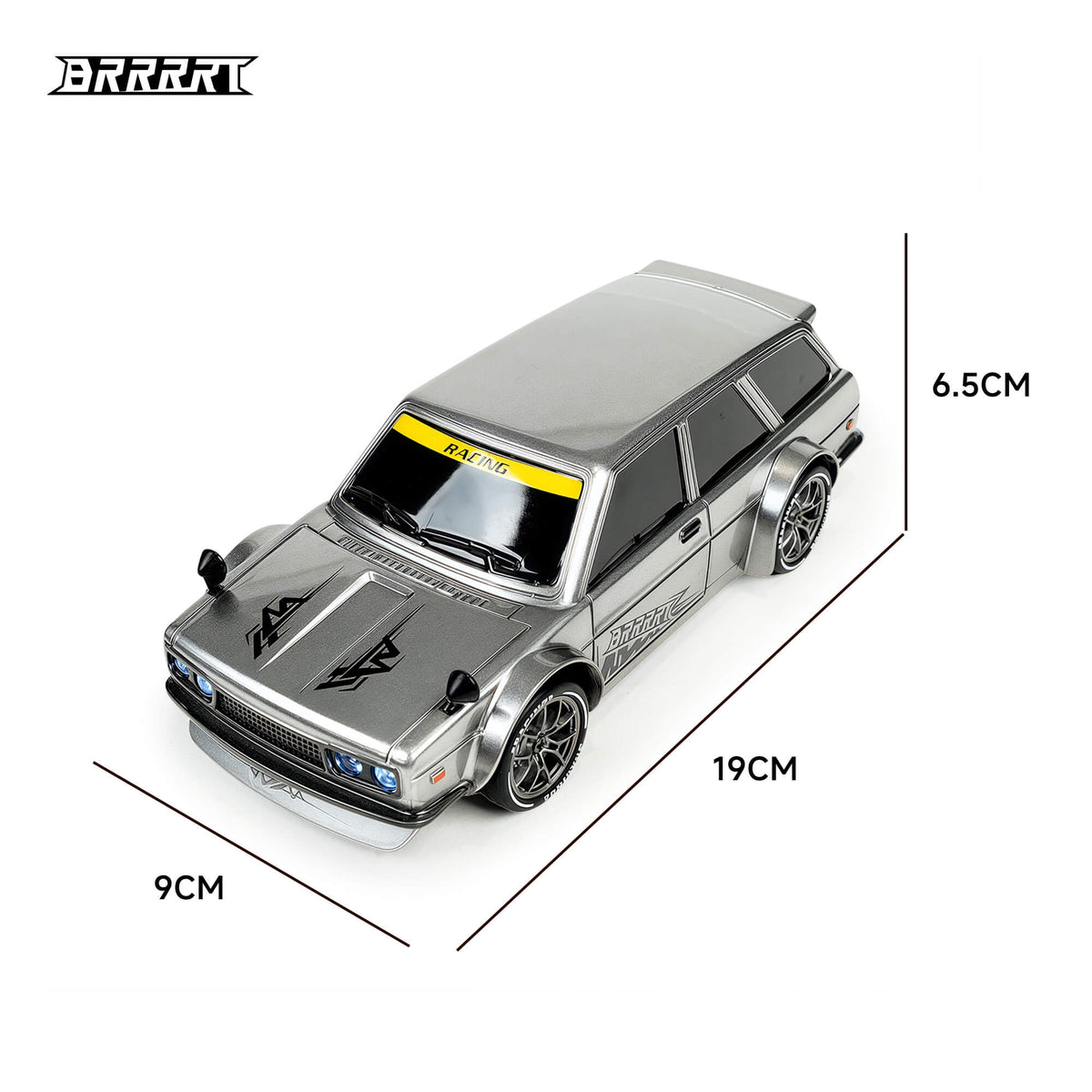 1/24 Scale 4WD RC Drift Car Remote Control Detailed View -BRRRRT
