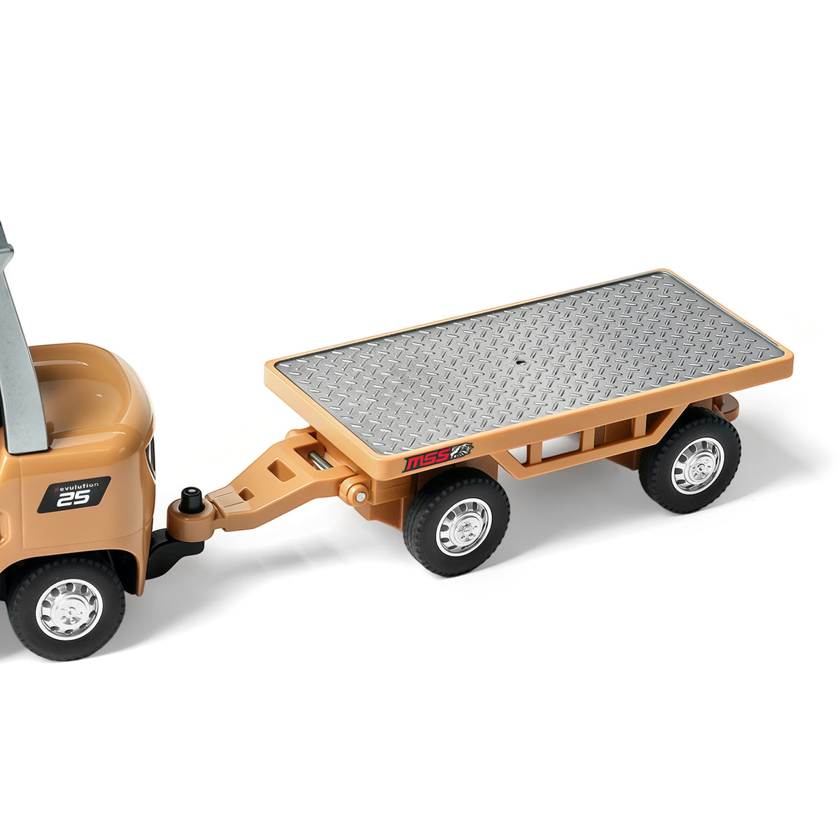 4-Wheel Cargo Flatbed Trailer For Mini RC Forklift