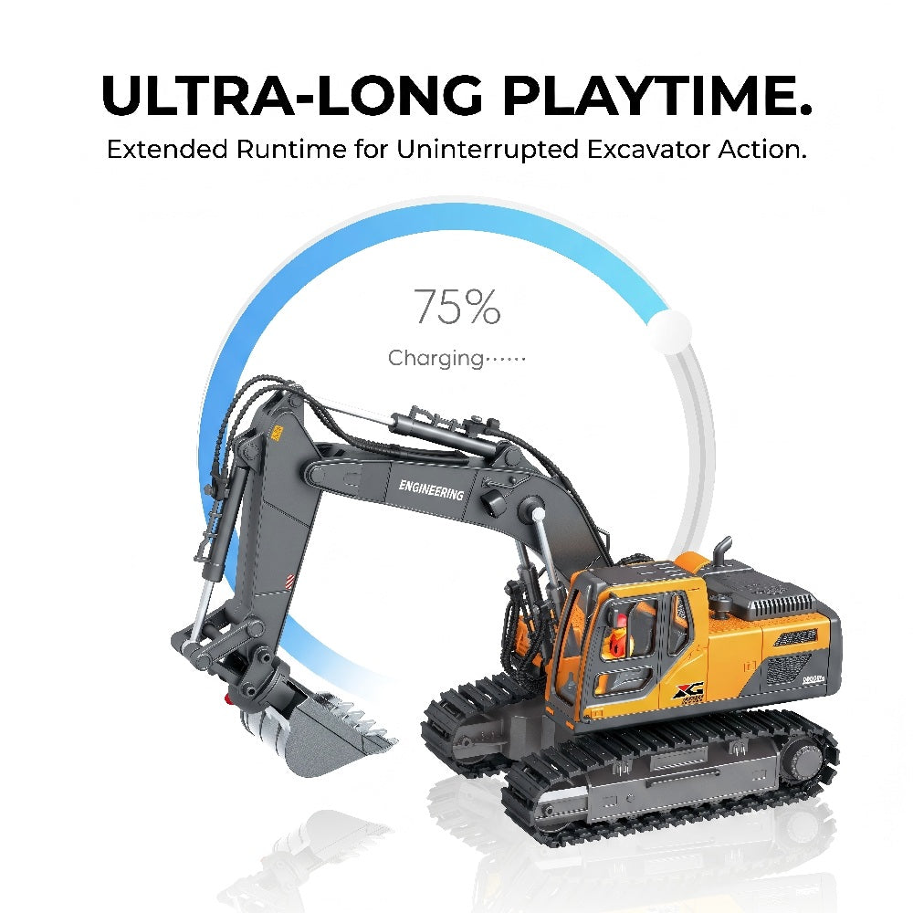 8-Channel Full Proportional RC Excavator charge