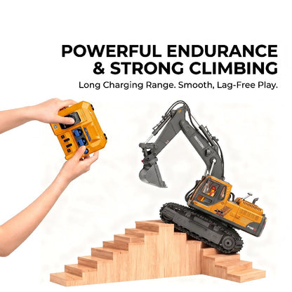8-Channel Full Proportional RC Excavator climbing