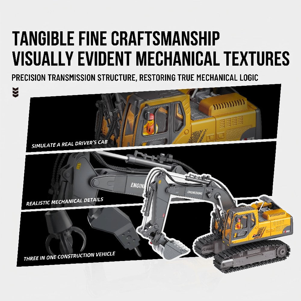 8-Channel Full Proportional RC Excavator feature