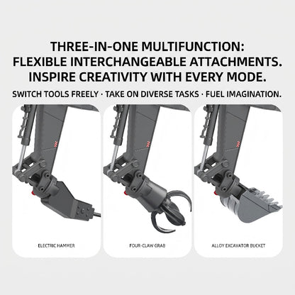 8-Channel Full Proportional RC Excavator head