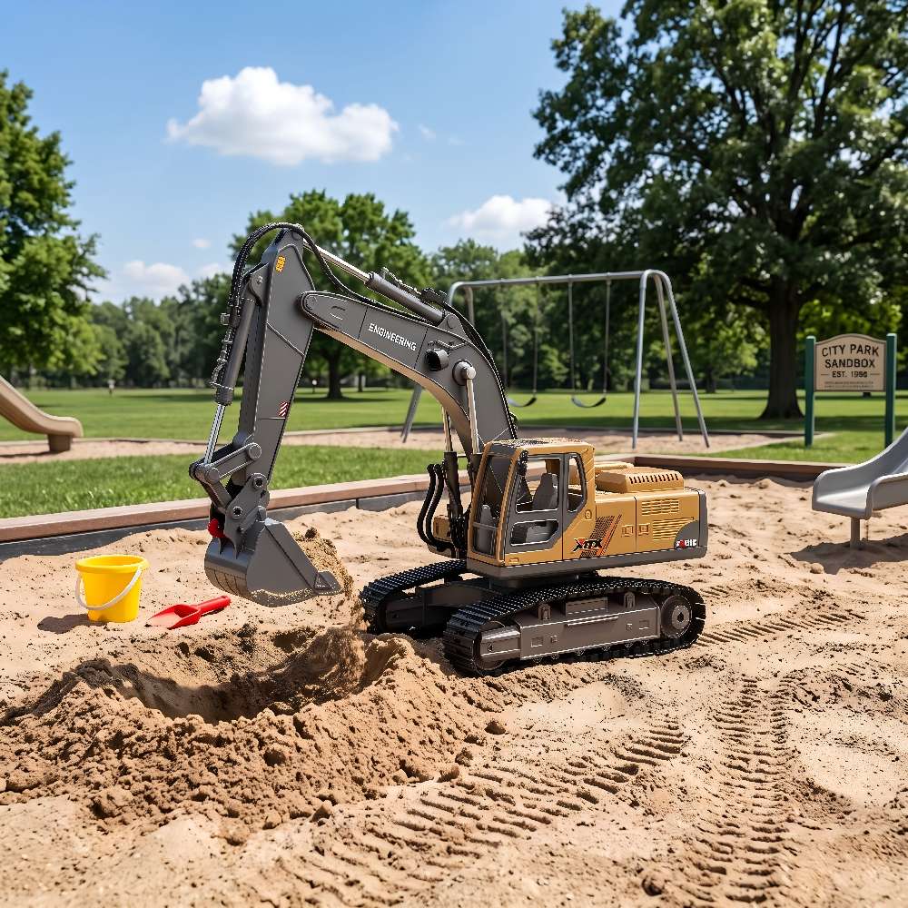8-Channel Full Proportional RC Excavator scenario