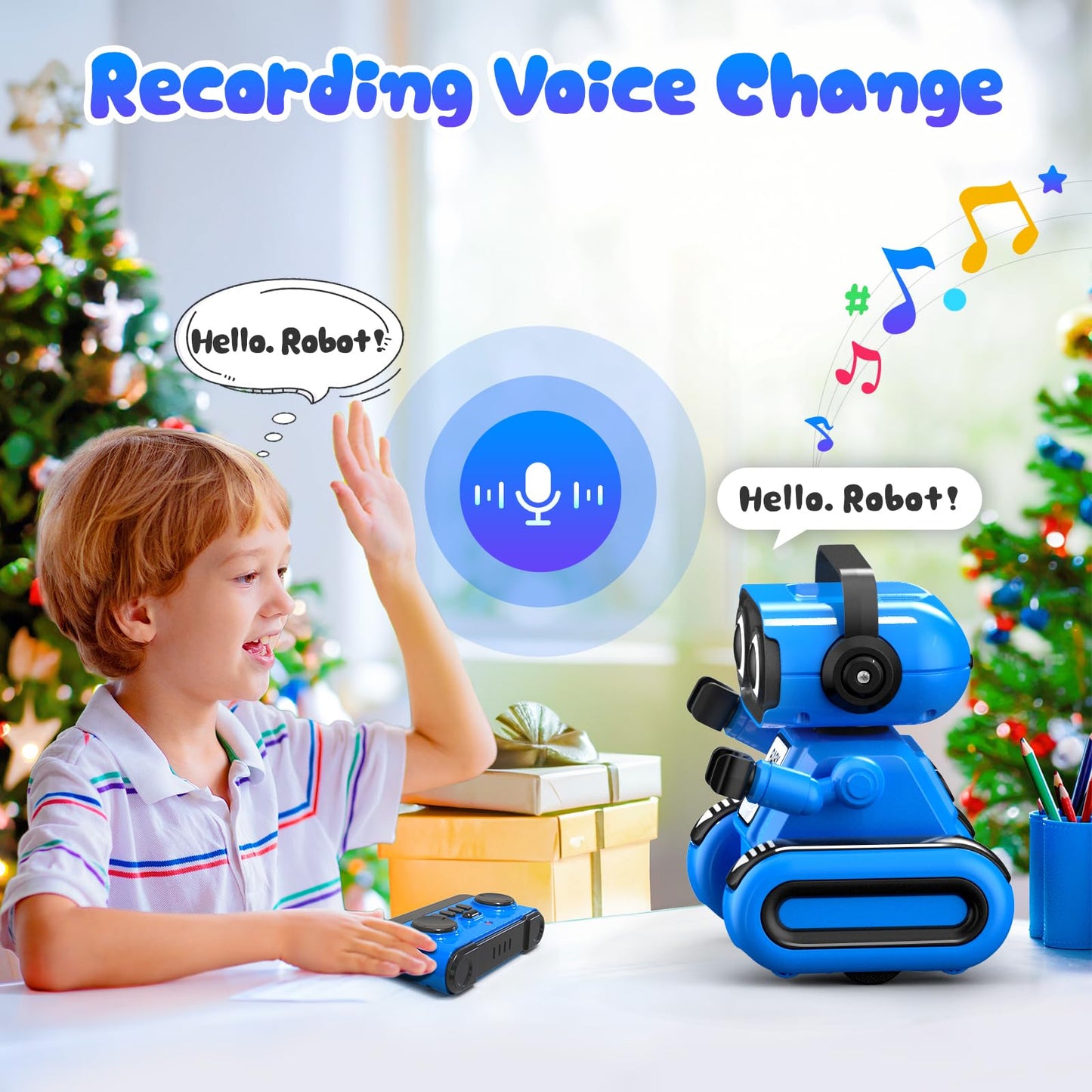 Rechargeable Robot Toys with LED Eyes