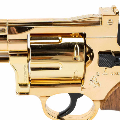 Revólver Python 357 Dart Blaster dorado de edición limitada