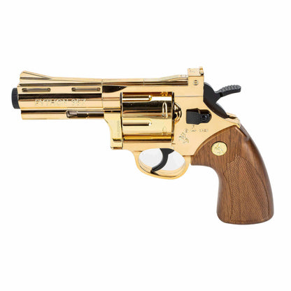 Revólver Python 357 Dart Blaster dorado de edición limitada