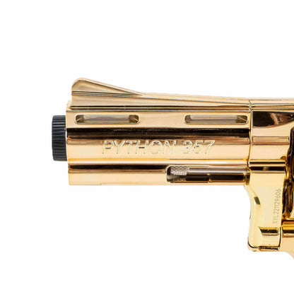 Revólver Python 357 Dart Blaster dorado de edición limitada