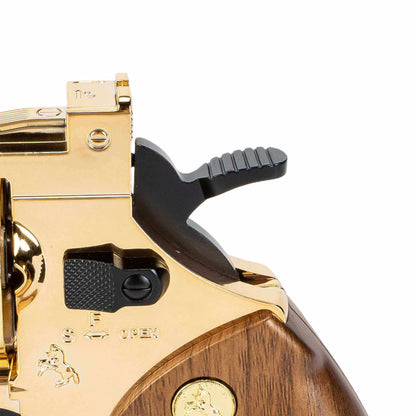 Revólver Python 357 Dart Blaster dorado de edición limitada